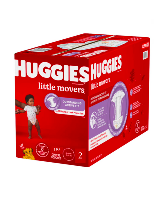 Couches Huggies – Taille 2 (198 pcs)
